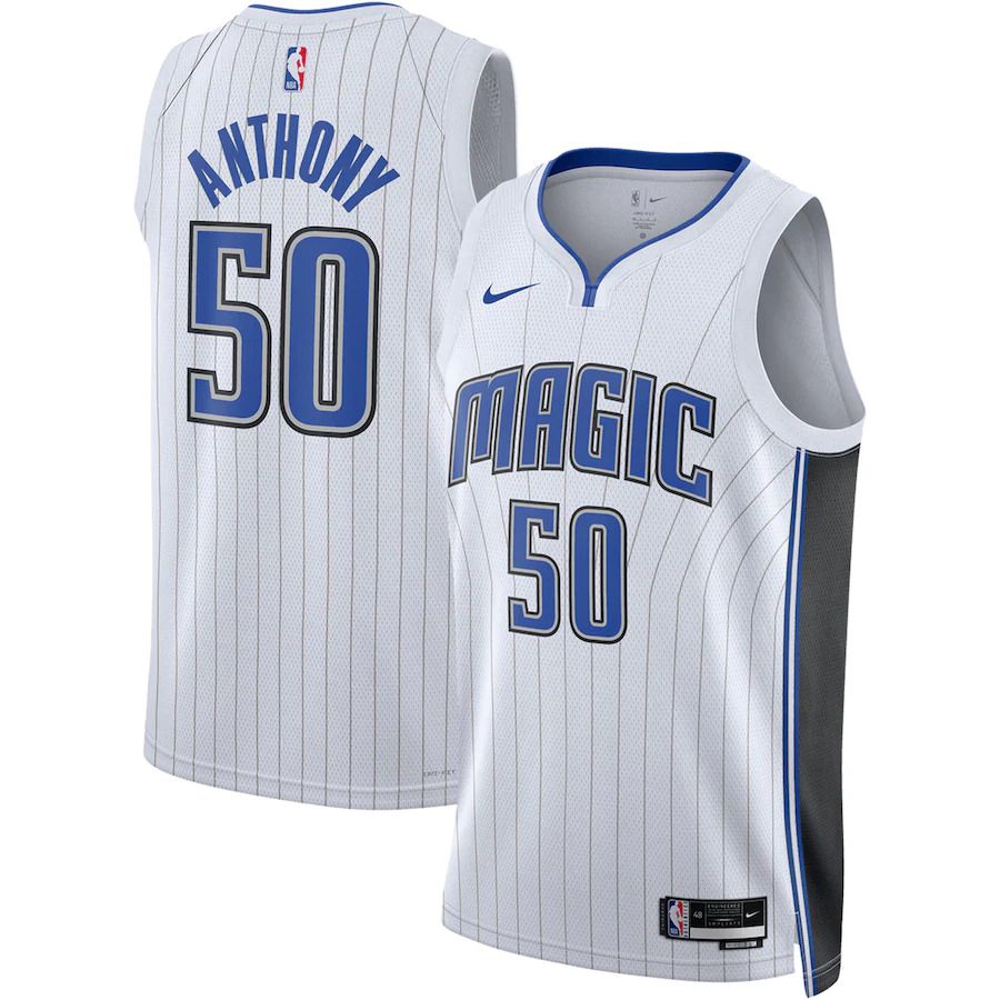 Men Orlando Magic #50 Cole Anthony Nike White Association Edition 2022-23 Swingman NBA Jersey
